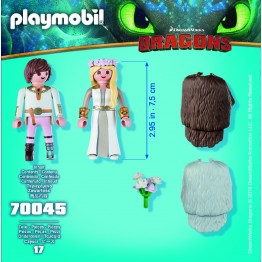 Cuplul regal Hiccup si Astrid Playmobil
